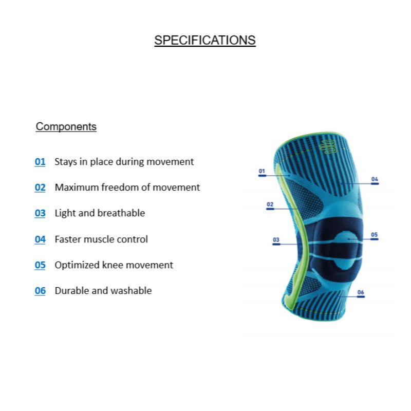 Picture of BAUERFEIND SPORTS KNEE SUPPORT NBA 'WHITE' 